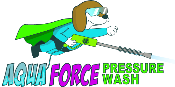 aqua force pressure washing logo